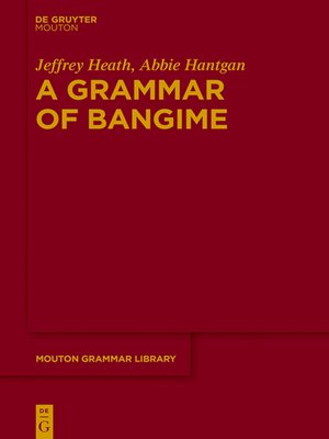 cover image of A Grammar of Bangime